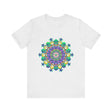 Colorful Mandala Meditation Tee featuring vibrant designs for Peace & Tranquility
