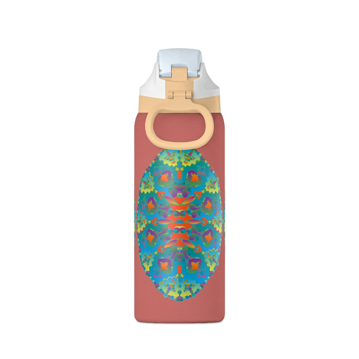 Borraccia termica da 32oz — Design mandala caleidoscopio colorato