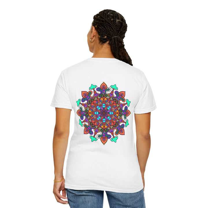 Mandala Art T-Shirt in Bold Colors for Creative Expression