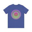 Vibrant Mandala Tee featuring a colorful and intricate design representing spiritual peace and harmony, perfect for those seeking a sense of tranquility and balance in their lives