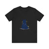 Black Cat Mystery T-Shirt - Simple & Cool - A stylish black t-shirt featuring a mysterious black cat design, perfect for casual wear