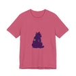 Black Cat Mystery - Colorful Silhouette T-Shirt with vibrant, eye-catching design