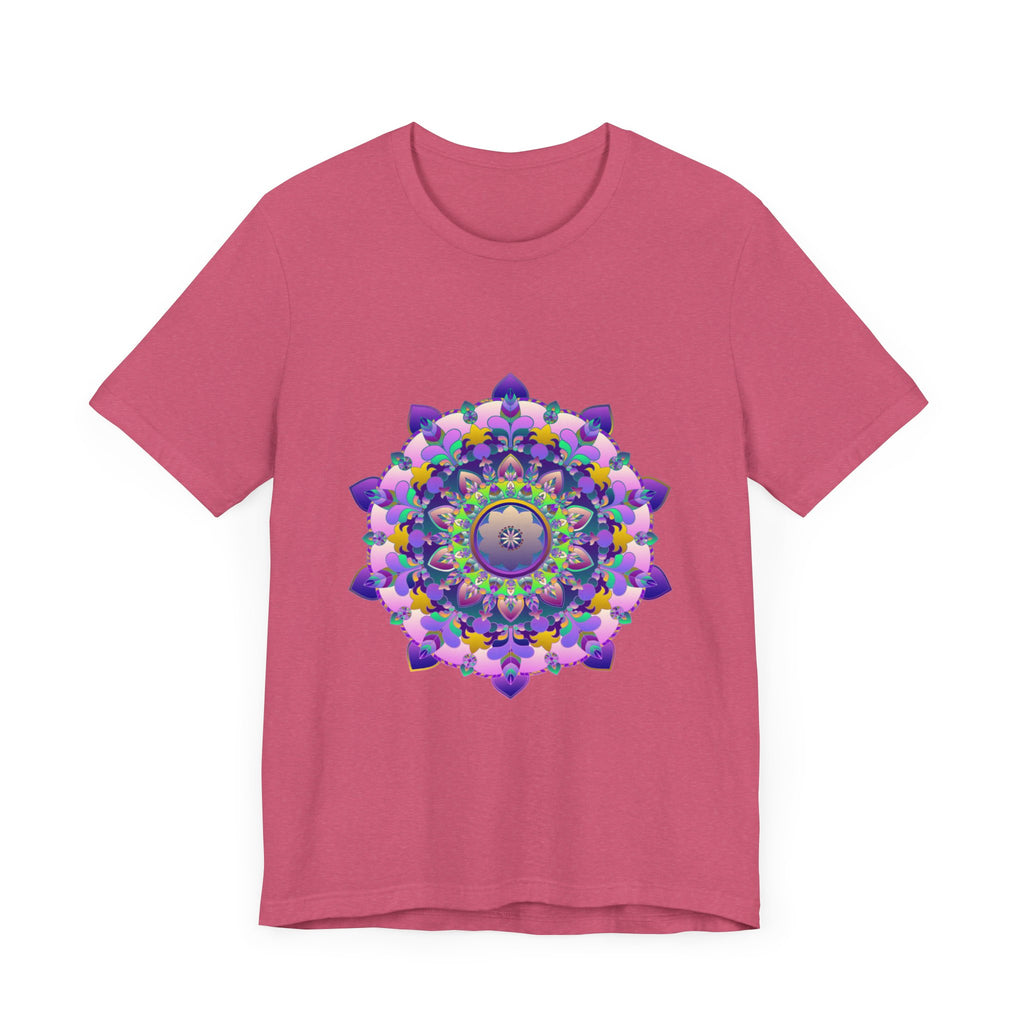 Vibrant Mandala Tee featuring intricate and colorful design, perfect for adding a pop of color to your wardrobe