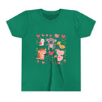 Entzückendes Animal Love Jugend T-Shirt, Süßes Kindershirt, Tier Grafik T-Shirt, Kindergeschenk, Geburtstags- oder Urlaubsoutfit 