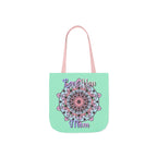 Mandala 'Love You Mom' Canvas Tote — Floral Mother's Day Gift Bag