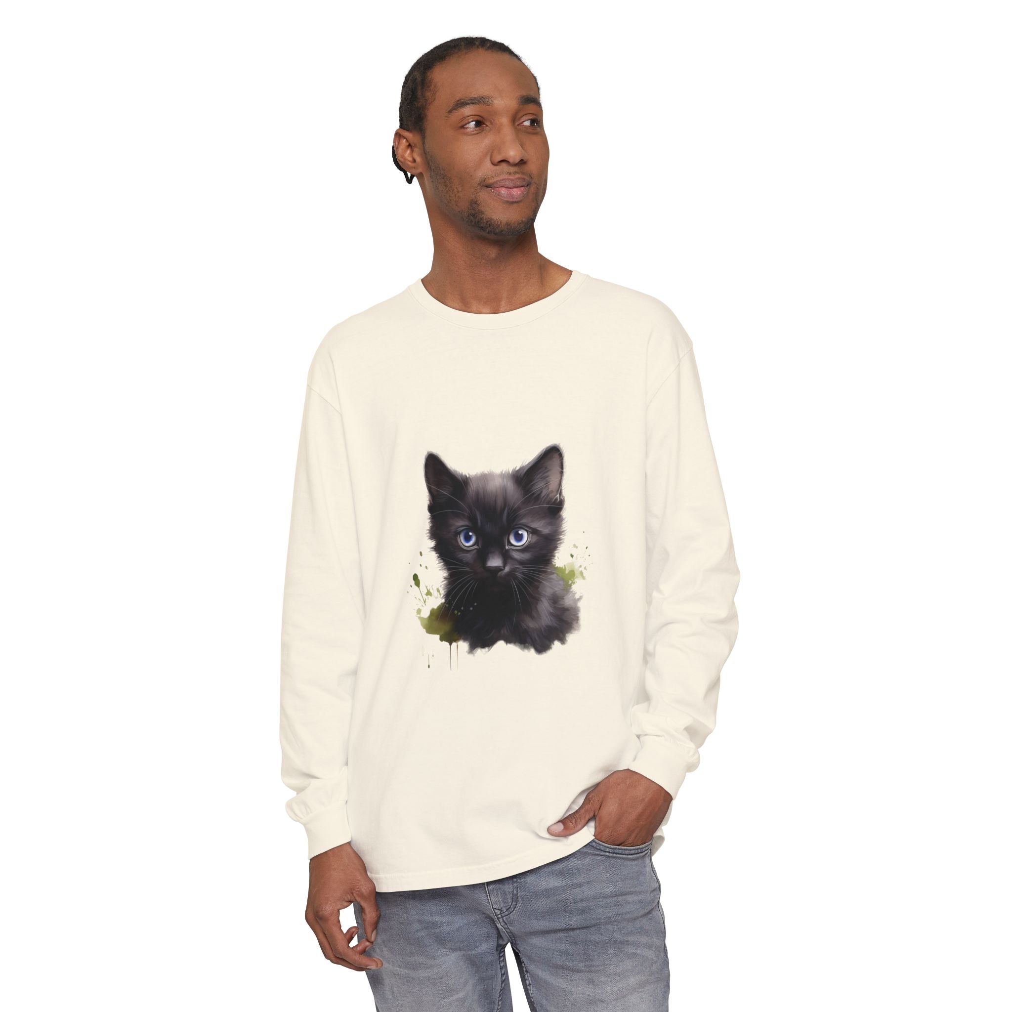 Full Sleeve Tee | Mystic Black Cat