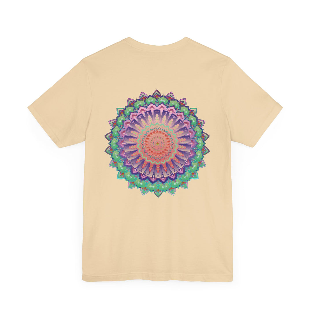 A beautiful mandala tee featuring intricate designs symbolizing spiritual peace and harmony