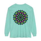 Colorful and intricate mandala design long sleeve t-shirt for men and women