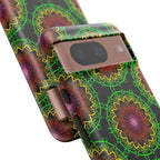 Artistic Mandala Phone Case with Bold Patterns and Modern Flair