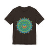 Psychedelic Mandala Tee - Vibrant Flower Design Alt Text 27