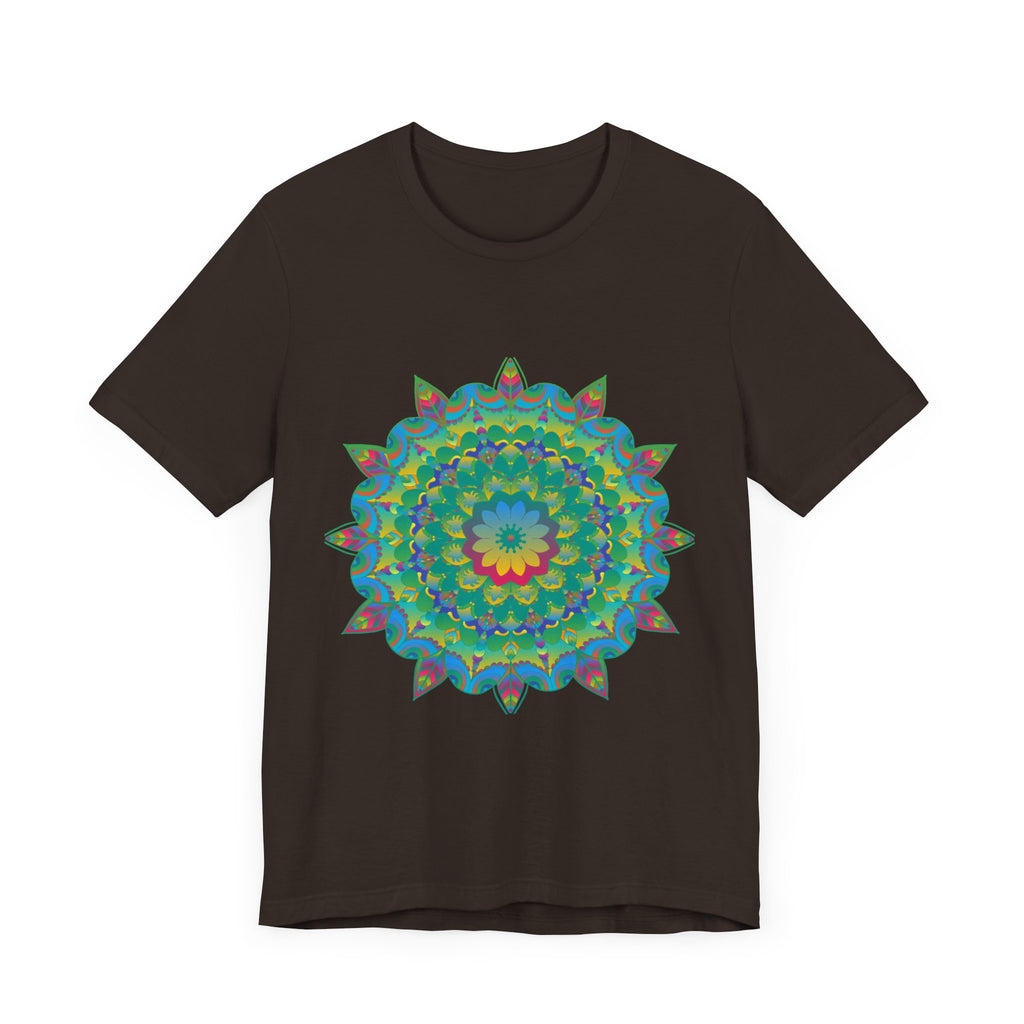 Psychedelic Mandala Tee - Vibrant Flower Design Alt Text 27