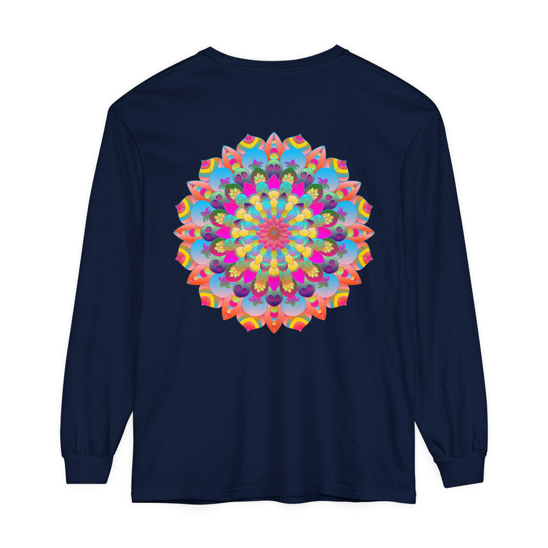 Colorful Mandala Long Sleeve T-Shirt - Psychedelic Art 30