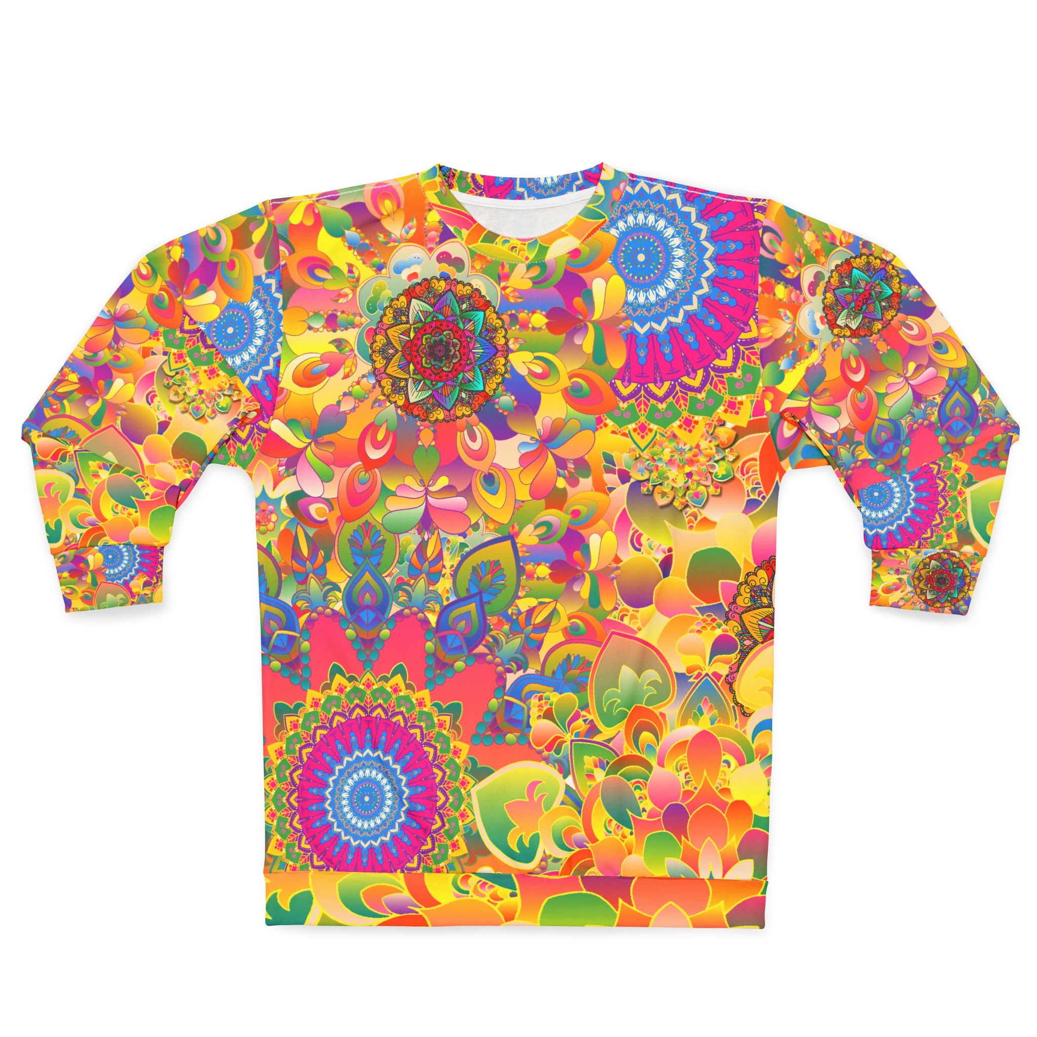Psychedelic Floral Mandala AOP Sweatshirt