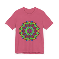 Vibrant Mandala Tee featuring a cosmic and interconnected design, perfect for adding a pop of color and spiritual energy to your wardrobe