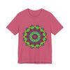 Vibrant Mandala Tee featuring a cosmic and interconnected design, perfect for adding a pop of color and spiritual energy to your wardrobe