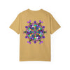 Unisex Mandala T-Shirt featuring Hand-Drawn Mandala Art, made with 100% Ring-Spun Cotton and Garment-Dyed for Extra Comfort