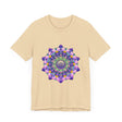 Vibrant Mandala Tee featuring intricate and colorful design with vibrant hues