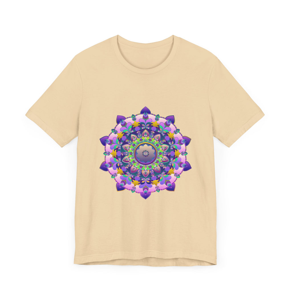 Vibrant Mandala Tee featuring intricate and colorful design with vibrant hues