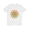 Vibrant Mandala Tee featuring a colorful and intricate design with bright hues and detailed patterns, perfect for adding a pop of color to your wardrobe