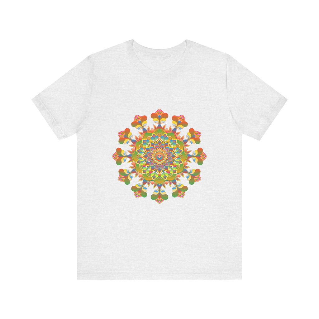 Vibrant Mandala Tee featuring a colorful and intricate design with bright hues and detailed patterns, perfect for adding a pop of color to your wardrobe