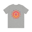 Vibrant Mandala Tee featuring intricate design evoking spiritual peace and harmony in striking colors, perfect for expressing your inner serenity and tranquility