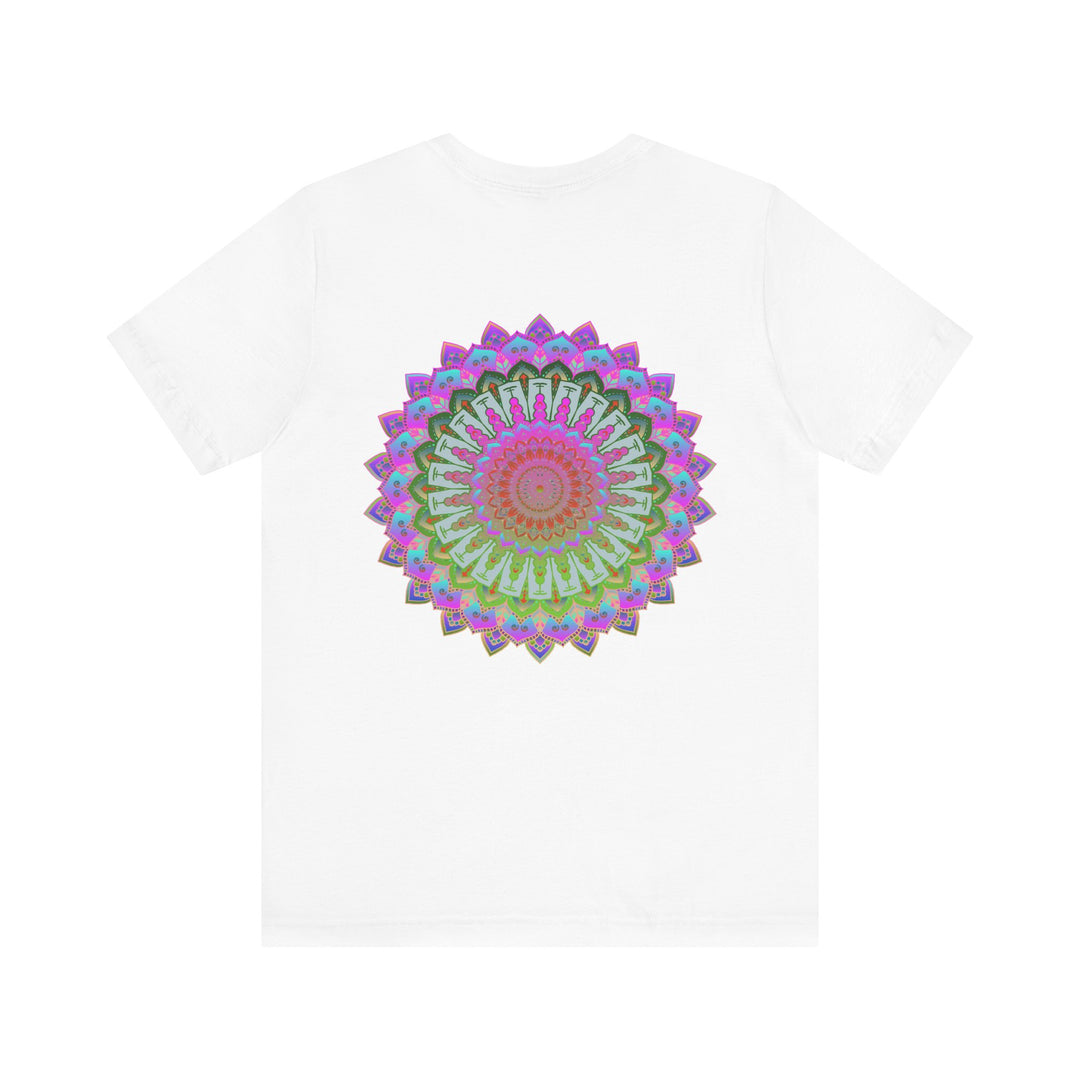 Beautiful and colorful Vibrant Mandala Tee representing spiritual peace and harmony