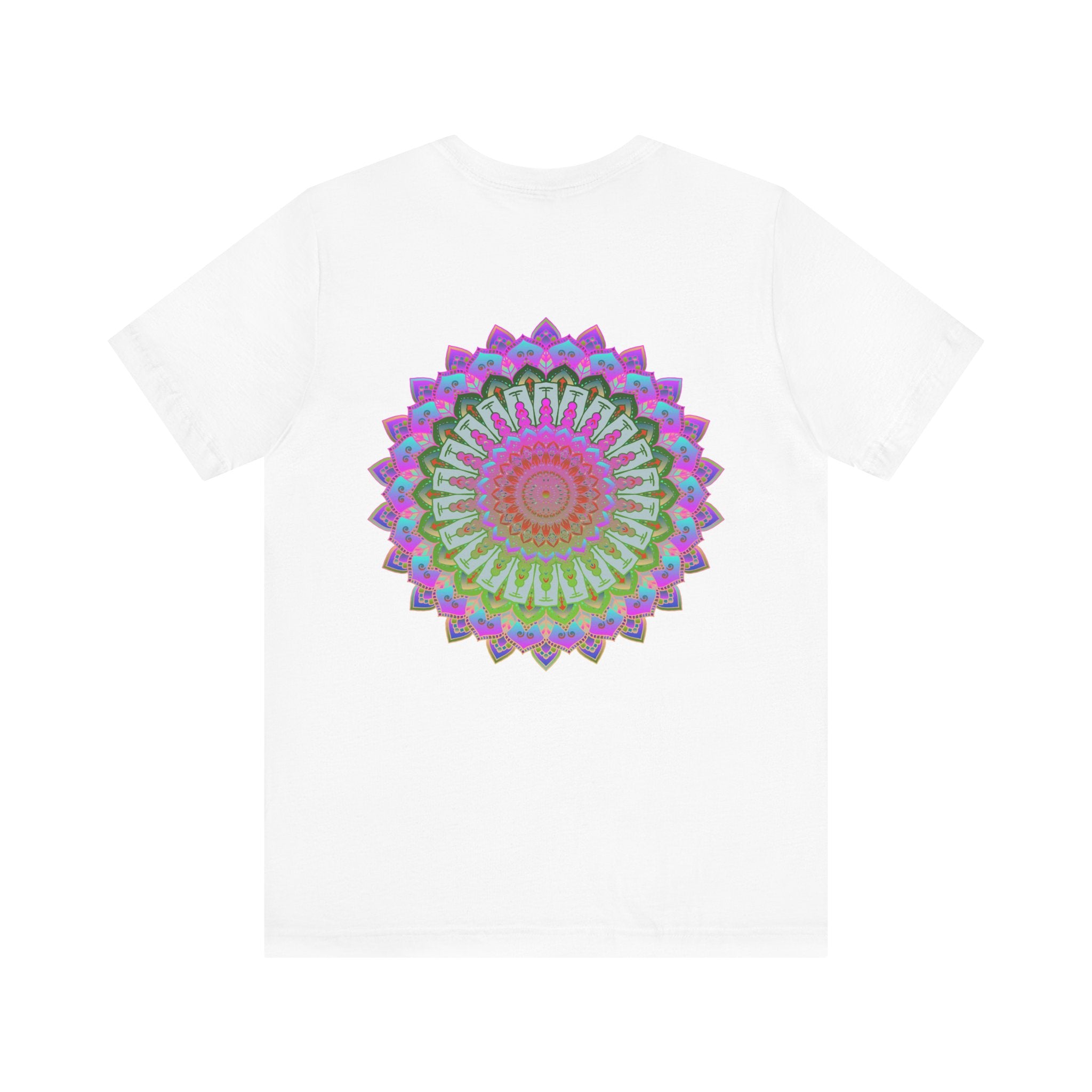 Beautiful and colorful Vibrant Mandala Tee representing spiritual peace and harmony