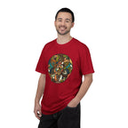Mandala Earth Flora T-Shirt — Earthy Tones Geometric Art Tee