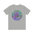 Vibrant Mandala Tee - Spiritual Peace & Harmony: A colorful, intricate mandala design representing inner peace and tranquility, perfect for those seeking spiritual enlightenment