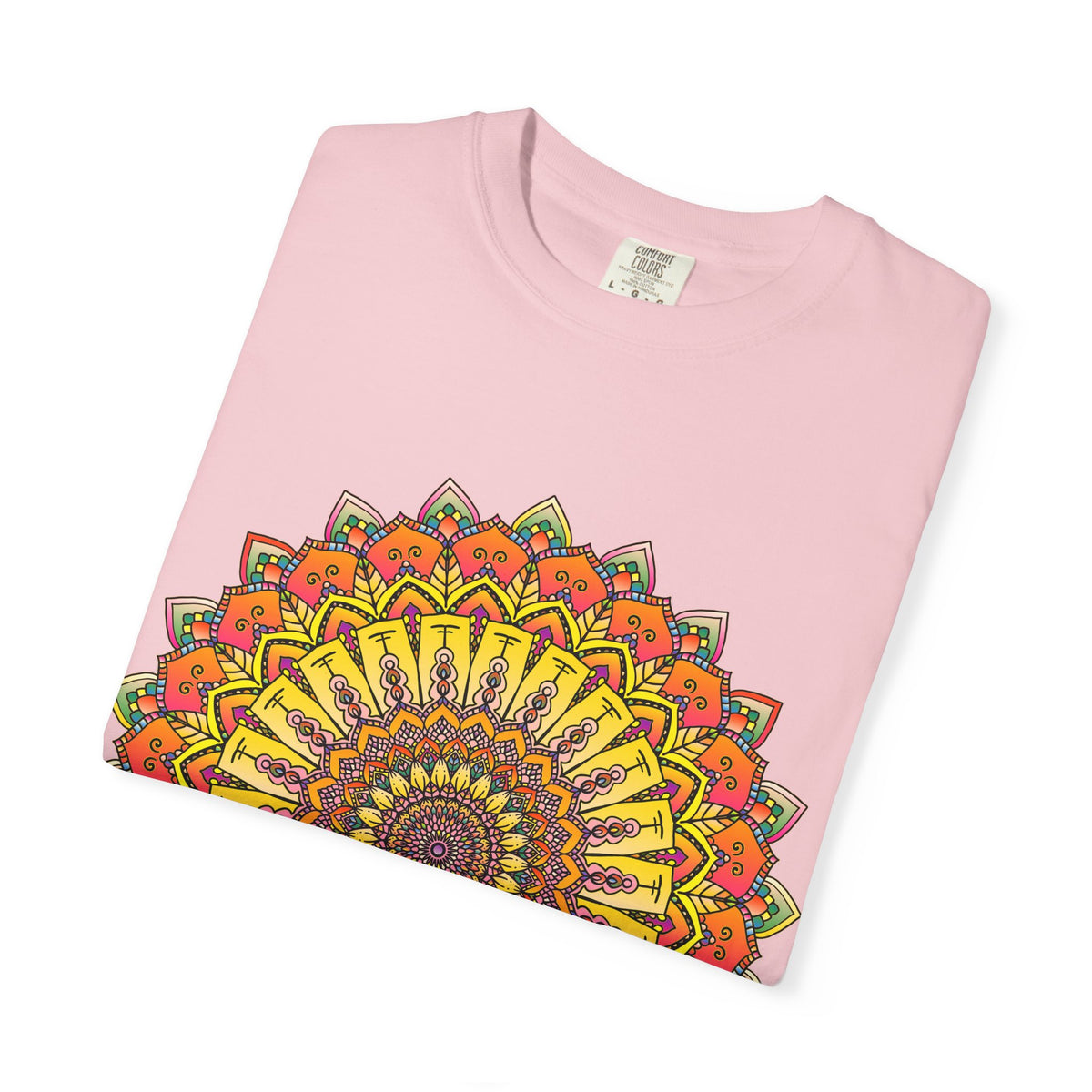 Sunburst Mandala T-Shirt — Vibrant Floral Boho Graphic Tee