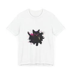 Black Cat Mystery T-Shirt - Bold & Colorful with Vibrant Graphic Design