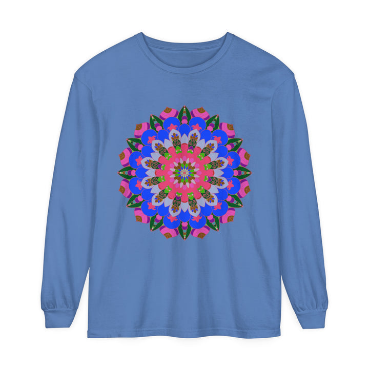 Colorful Mandala Long Sleeve T-Shirt in Different Sizes