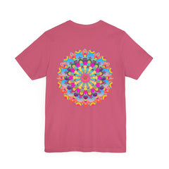 Stunning Mandala Tee with Sacred Lotus Flower and Serenity Symbolism