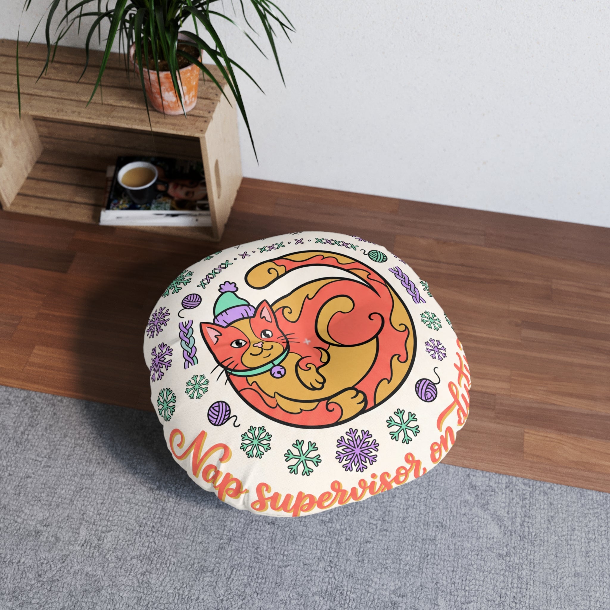 Cozy Cat Nap Floor Pillow