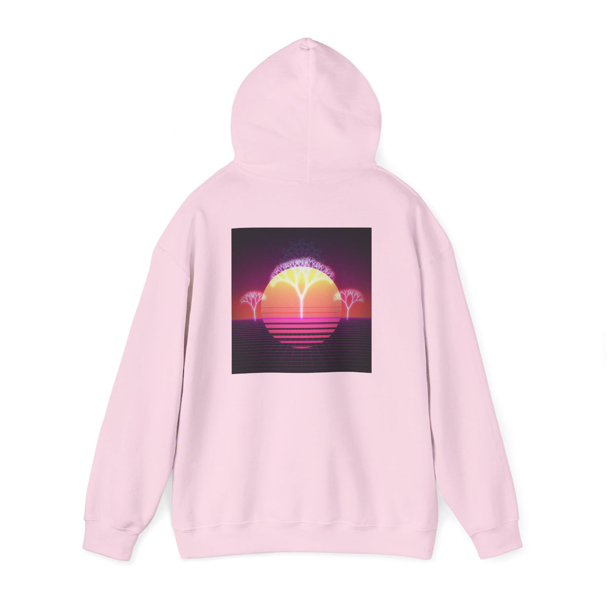 Felpa con cappuccio Retro Sunset Tree of Life