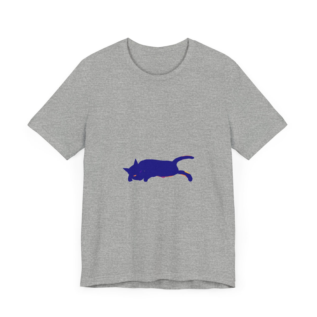 Black Cat Mystery Soft Watercolor T-Shirt with intricate feline design and vibrant colors