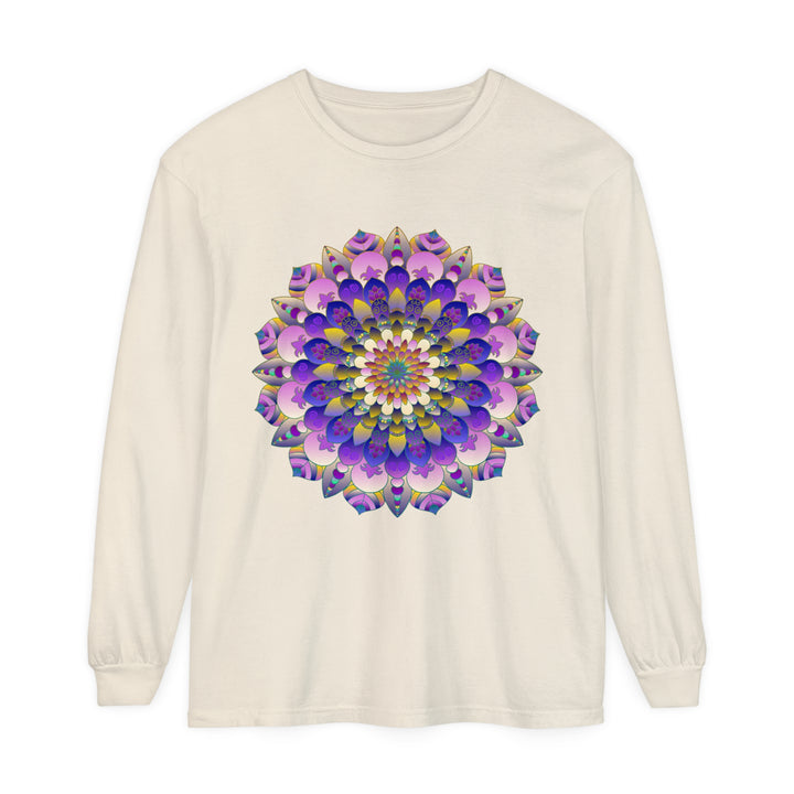 Colorful Mandala Long Sleeve T-Shirt - Psychedelic Art image 16