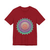 Vibrant Mandala Tee featuring a colorful and psychedelic design, perfect for adding a pop of color to your wardrobe