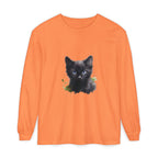 Mystische schwarze Katze – Langarm-T-Shirt