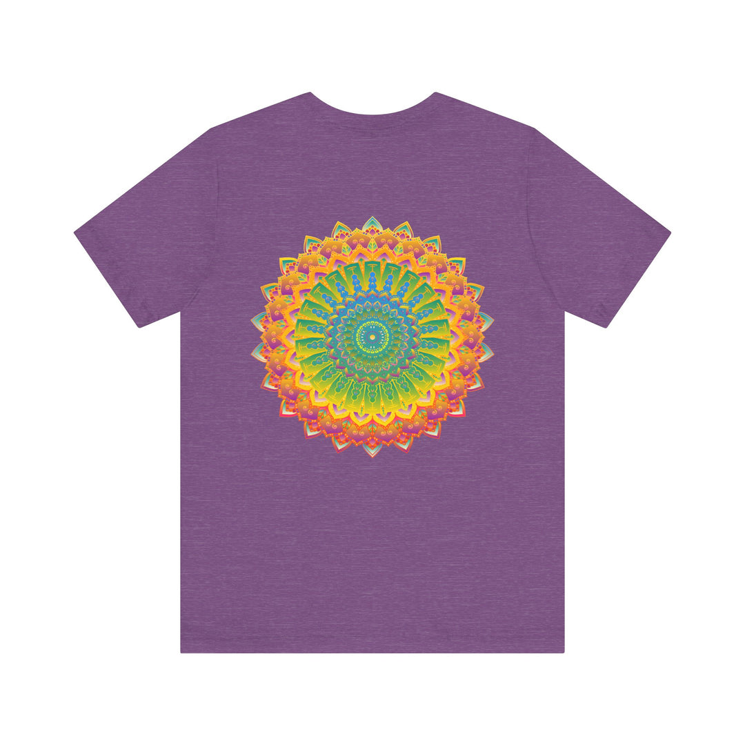 Vibrant Mandala Tee featuring intricate design symbolizing spiritual peace and harmony, perfect for mindful and peaceful living