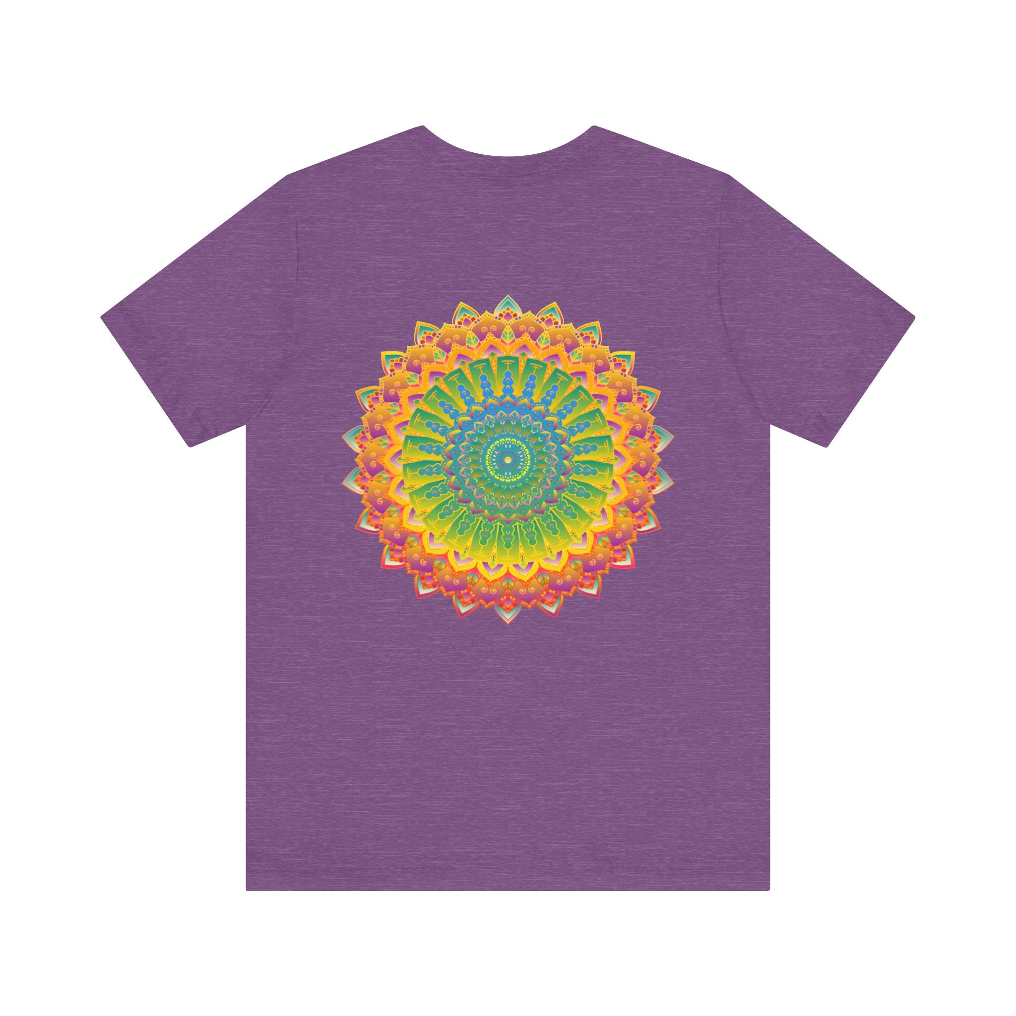 Vibrant Mandala Tee featuring intricate design symbolizing spiritual peace and harmony, perfect for mindful and peaceful living