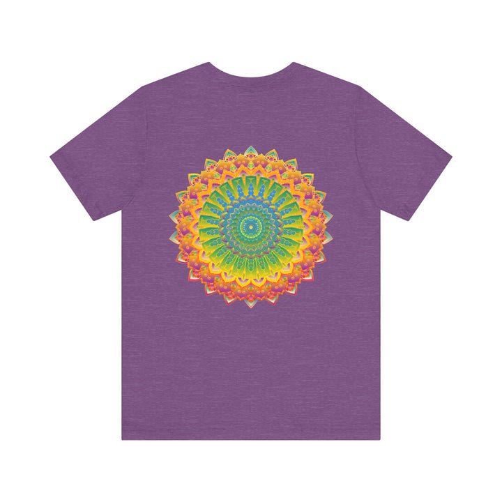 Vibrant Mandala Tee featuring intricate design symbolizing spiritual peace and harmony, perfect for mindful and peaceful living