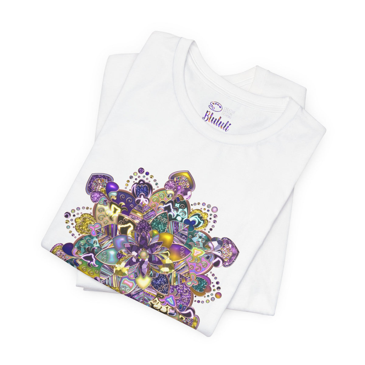 Unisex Floral Jewel Mandala T-Shirt