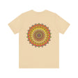 Vibrant Mandala Tee - Peace & Harmony: A colorful and intricately designed mandala graphic tee promoting peace and harmony