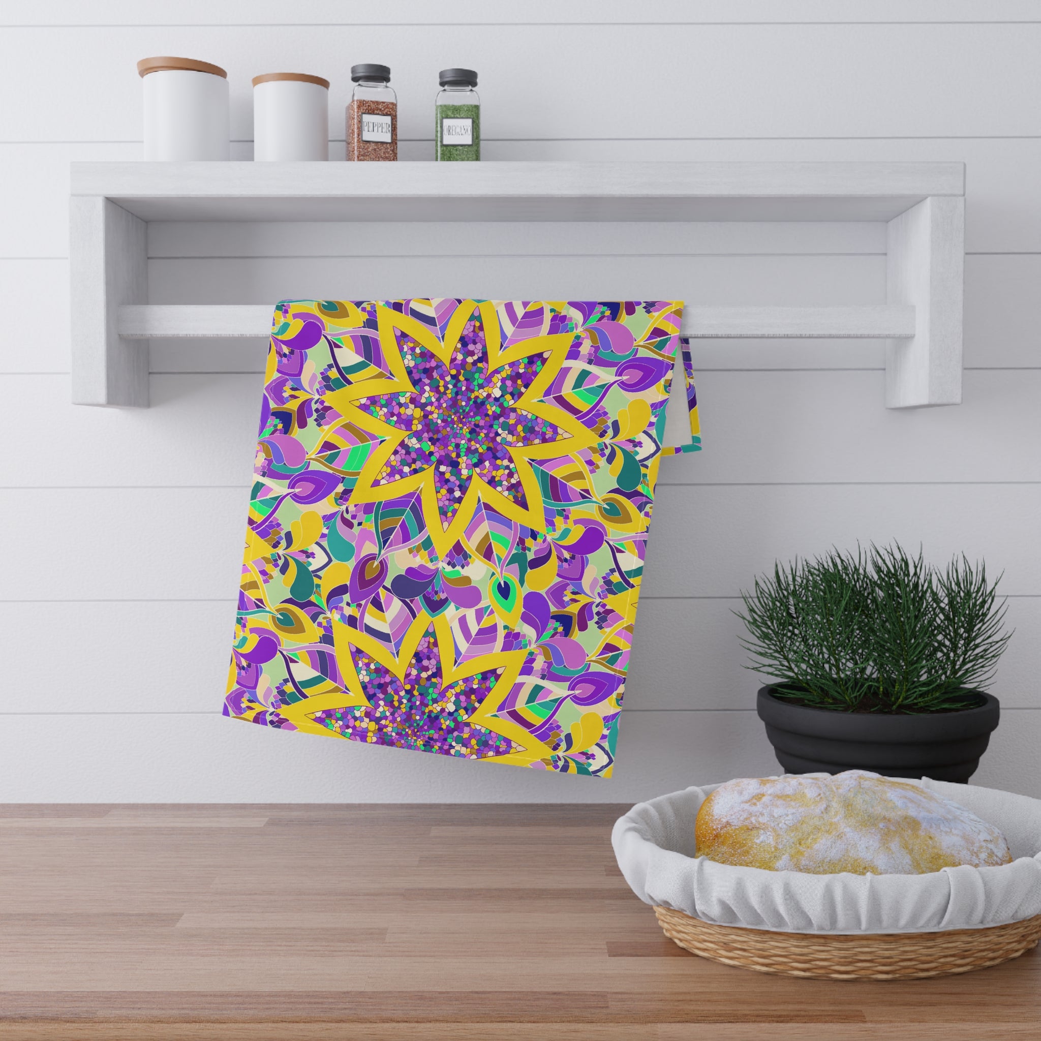 Floral Explosion Cotton Tea Towels - Brighten Your Kitchen Decor