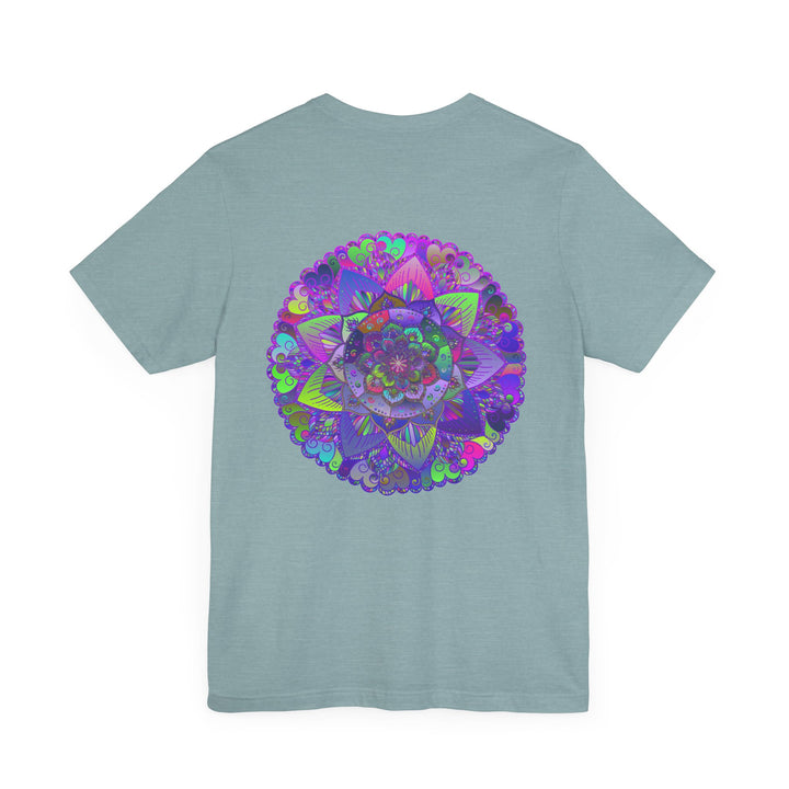 Vibrant Mandala Tee featuring intricate spiritual design for peace and harmony