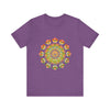 Vibrant Mandala Tee featuring an intricate and colorful design, perfect for adding a pop of bold style to your wardrobe