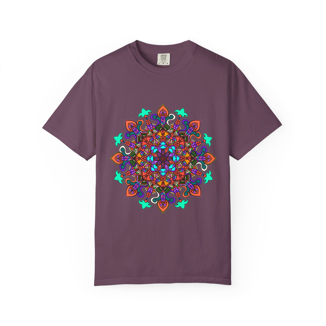 Mandala Art T-Shirt in Bold Colors for Creative Expression
