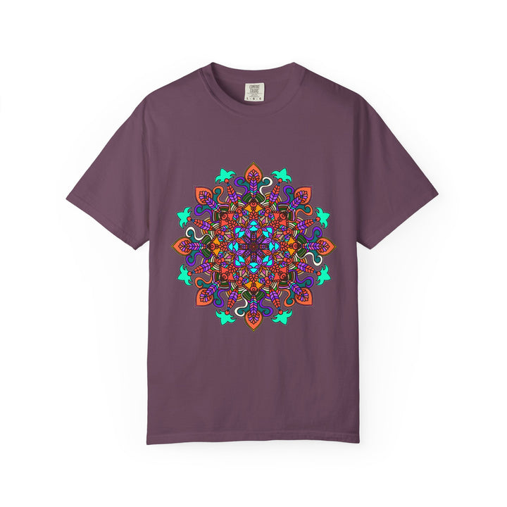 Mandala Art T-Shirt in Bold Colors for Creative Expression
