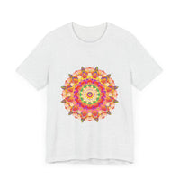 Vibrant Mandala T-Shirt featuring intricate and colorful design, perfect for adding a pop of color to your wardrobe